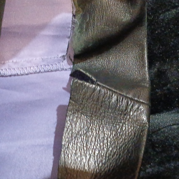 Shanghai Tang Leather Pantsuit Sz 8 - Picture 10 of 11